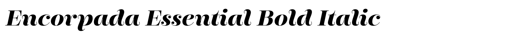 Encorpada Essential Bold Italic image